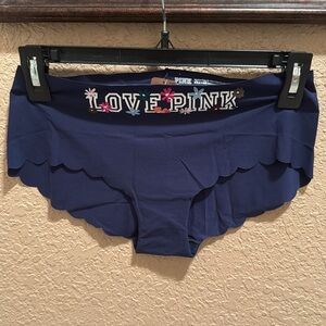 NWT PINK Victoria’s Secret Hipster panty. Vintage.  Love Pink logo with flowers.